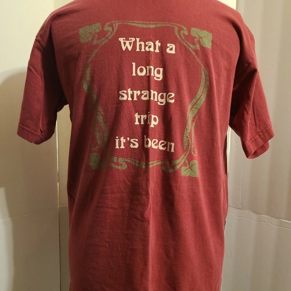VTG GRATEFUL DEAD 90S L SHIRT BAYSIDE MADE IN USA MUSIC HIPPY JERRY GARCIA
